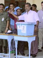 Two candidates cast vote in E. Timor election